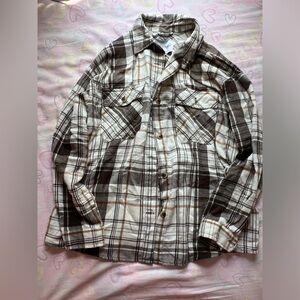 Oversized XL Brown Flannel